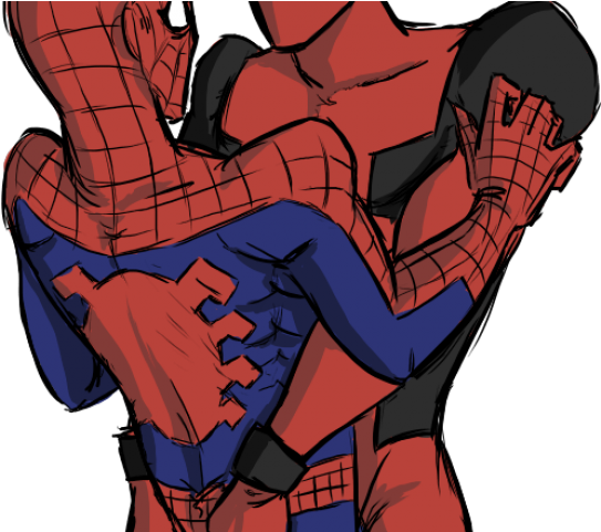 Deadpool Clipart Spiderman - Deadpool Spiderman Love - Png Download (640x480), Png Download