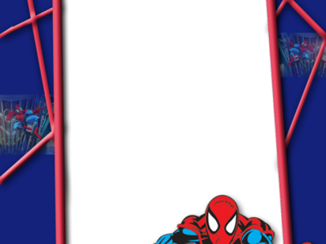 Spiderman Clipart Borders - Marcos Para Foto Del Hombre Araña - Png Download (640x480), Png Download