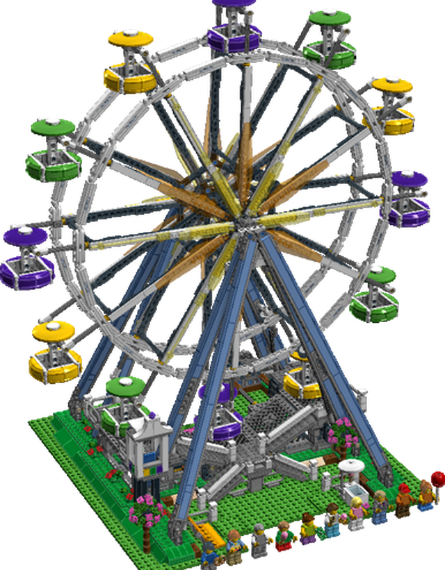 Ferris Wheel Png - Ferris Wheel Clipart (640x821), Png Download