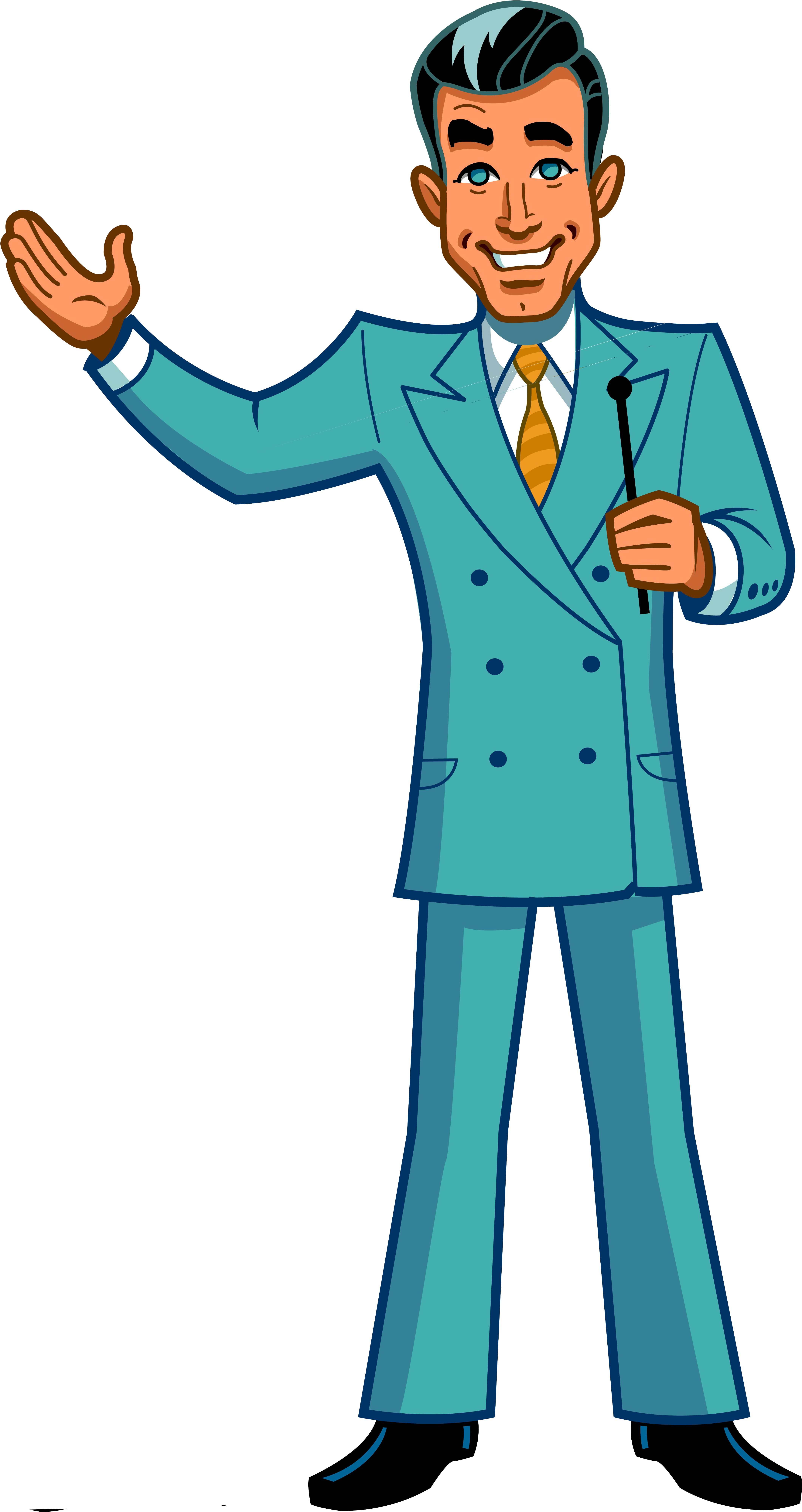 Game Show Host - Transparent Game Show Host Clipart - Png Download (4378x8118), Png Download