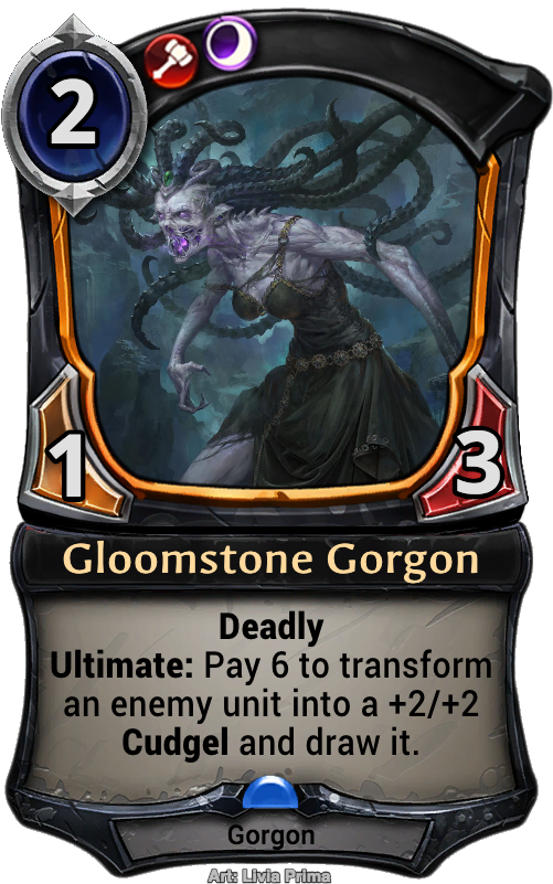 Gorgon Bull Png - Eternal Card Game Scream Clipart (536x847), Png Download