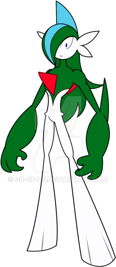 135kib, 400x920, Gallade By Gb Of Bs-d2hf7c2 - Buff Gallade Clipart (383x878), Png Download