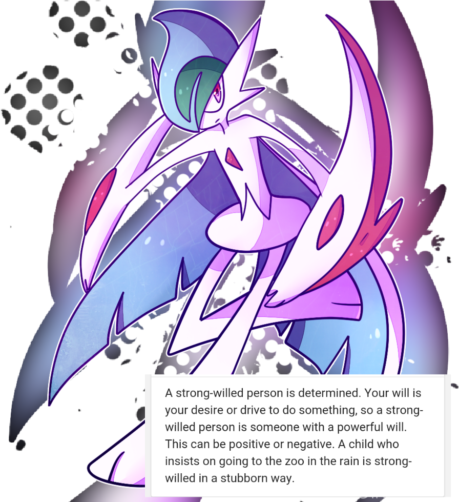 #strongwilled #megaevolution #gallade - Illustration Clipart (978x978), Png Download