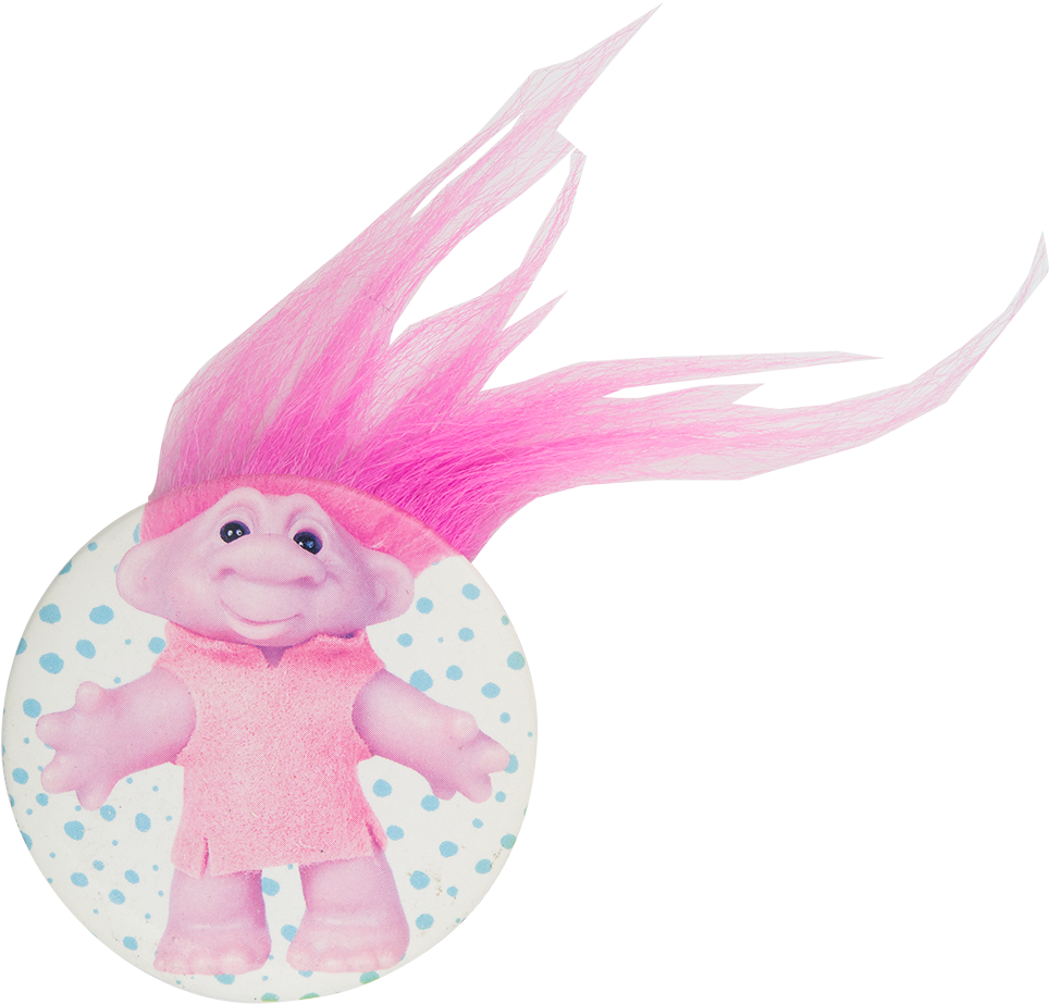 Troll Doll Innovative Button Museum - Doll Clipart (964x923), Png Download