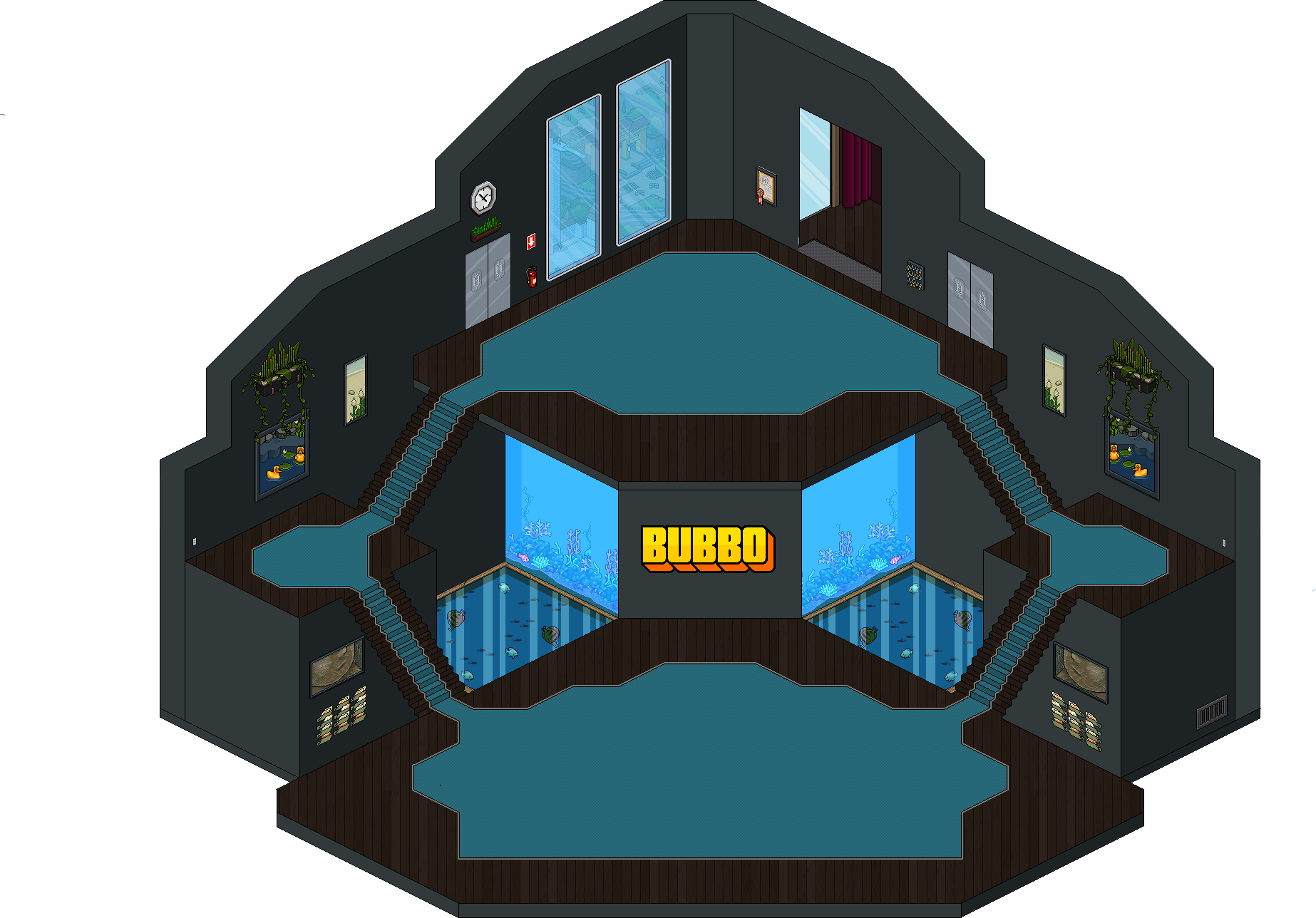 Bubbo Bg - Habbo Retros Bg Clipart (1846x1288), Png Download