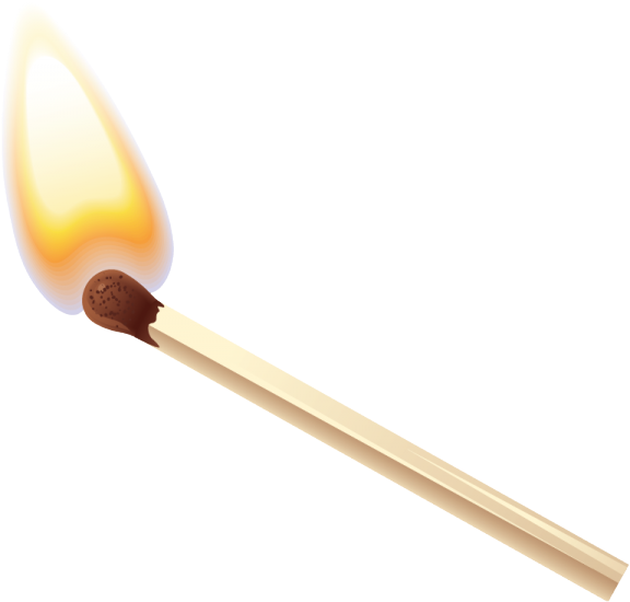 Lit - Flame Clipart (600x563), Png Download