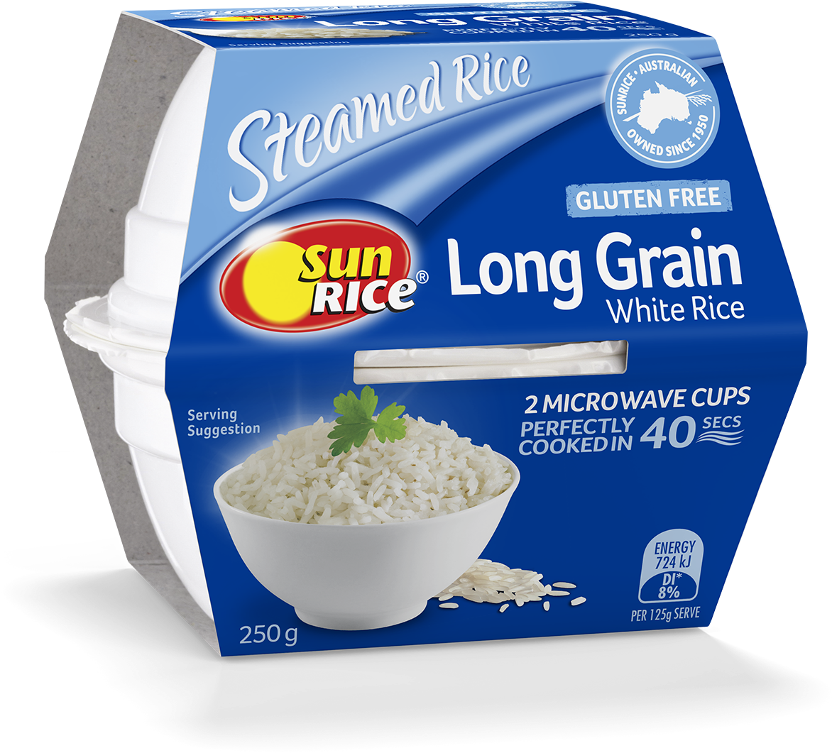 Sunrice Quick Cups White Long Grain Rice , Png Download - Sun Rice Rice Cups Clipart (1172x1061), Png Download