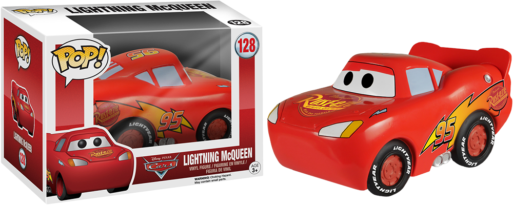 Mcqueen Pop Vinyl Figure - Disney Pixar Cars Funko Pop Clipart (1000x400), Png Download
