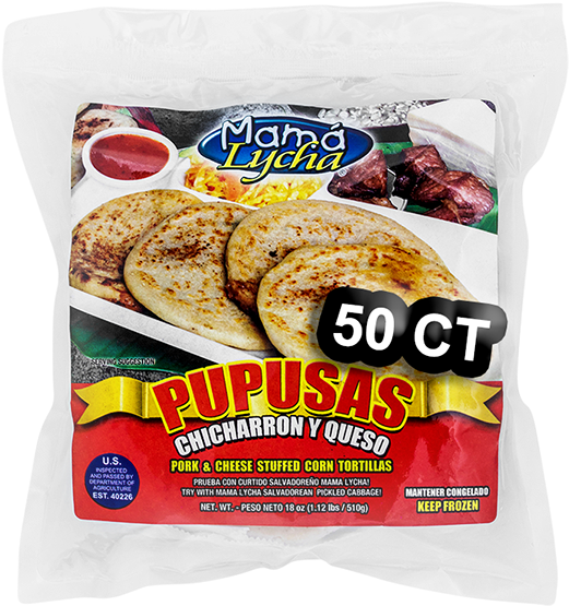 Pupusas Queso & Chicharron - Mama Lycha Clipart (600x600), Png Download