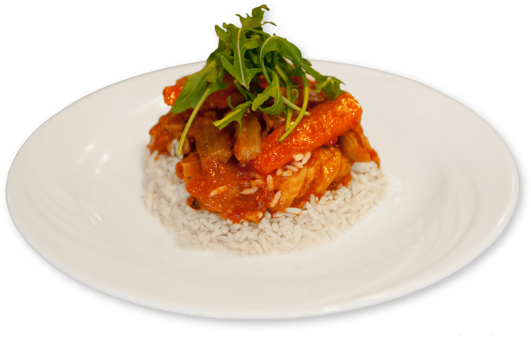 Chicken Cacciatore With Steamed White Rice 500 Grams - Итальянские Блюда Png Clipart (2048x1613), Png Download