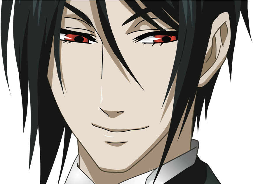 Black Butler Sebastian Cute Clipart (1136x630), Png Download