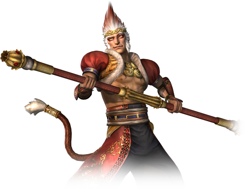 Warriors Orochi 2 Sun Wukong Clipart (855x660), Png Download