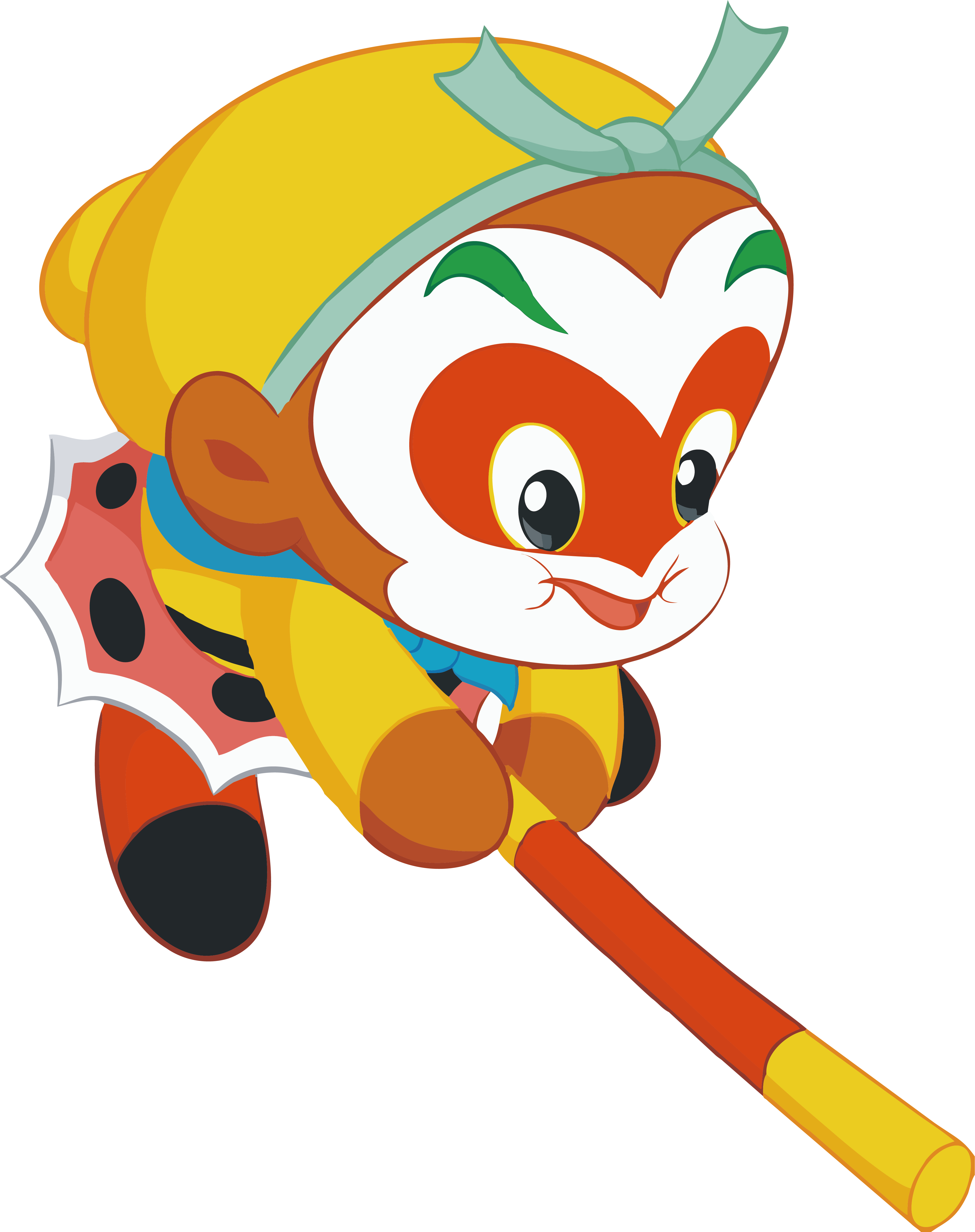 Sun Wukong Journey - 卡通 孙悟空 Clipart (4136x5227), Png Download