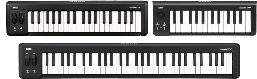Korg Has Expanded Its Microkey Usb Powered Keyboard - Mini Key Midi Keyboard Clipart (892x350), Png Download
