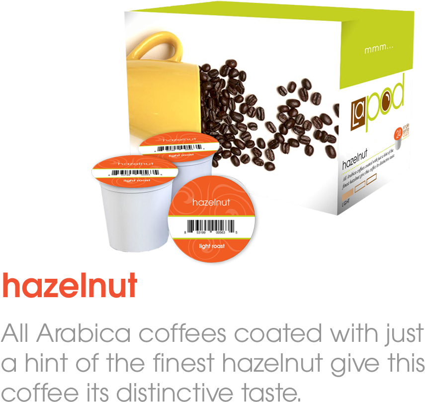 Podpack Singlecup Hazelnut , Png Download - Box Clipart (855x809), Png Download