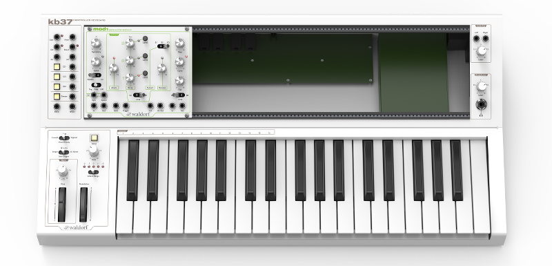 Waldorf Kb37 - Keyboard - Midi Controller - Midi & - Waldorf Eurorack Keyboard Clipart (800x385), Png Download