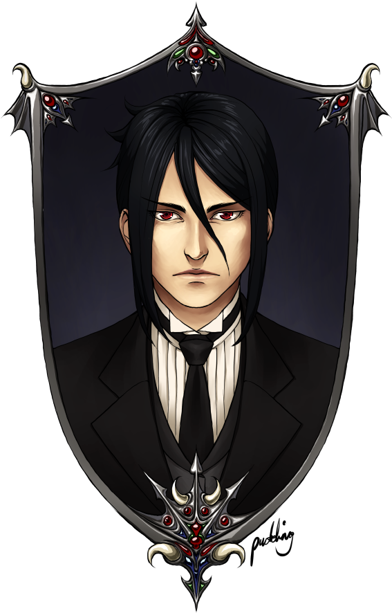 Portrait Of Kuroshitsuji Character Sebastian Michaelis - Illustration Clipart (600x898), Png Download