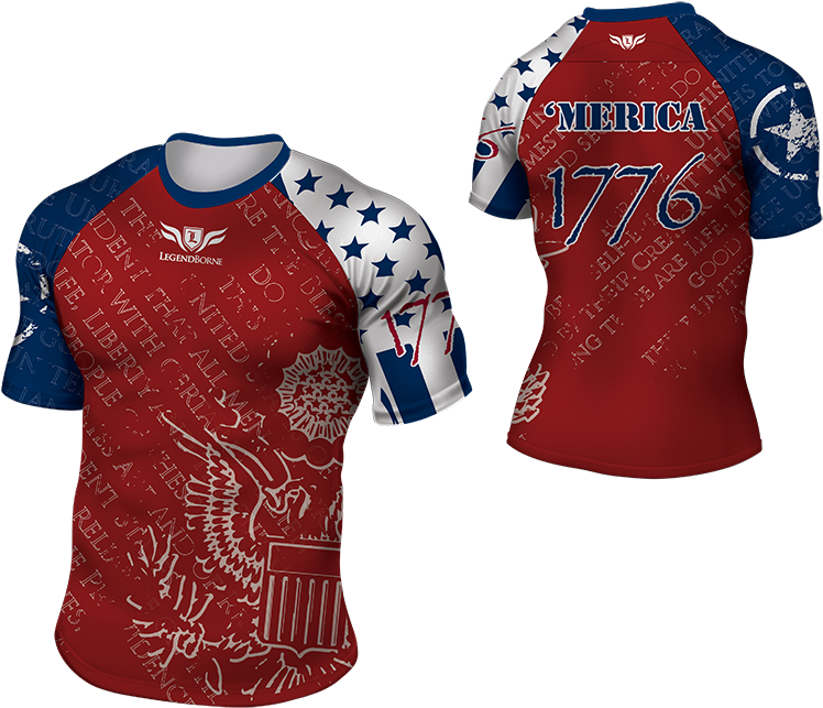 'merica Jersey - Active Shirt Clipart (800x695), Png Download