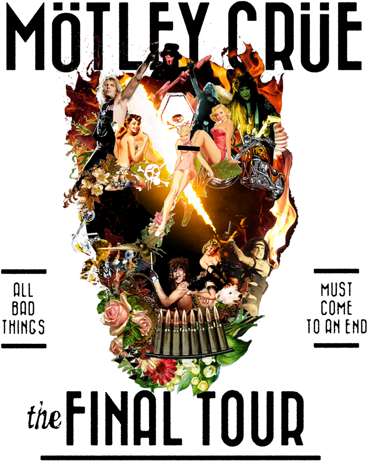 Bluray Motley Crue Last Live Los Angels , Png Download - Motley Crue The End Live In Los Angeles 2016 Clipart (741x932), Png Download