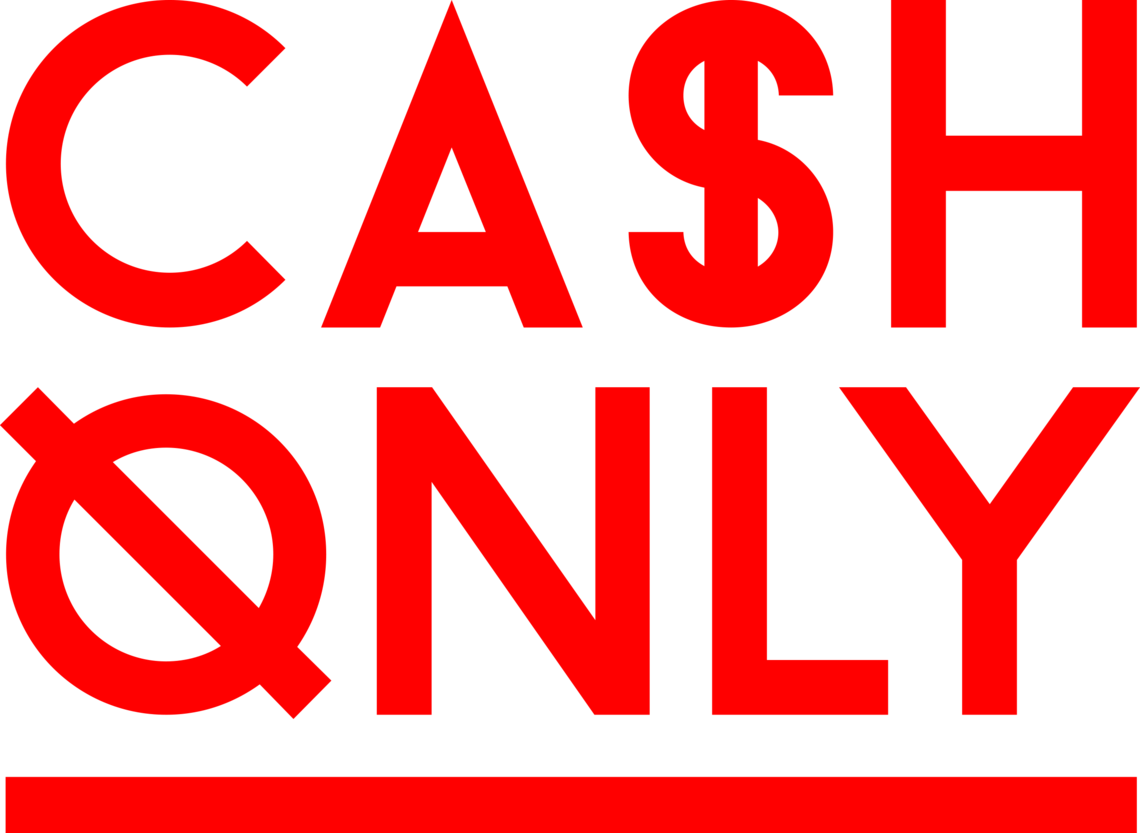 Only cash