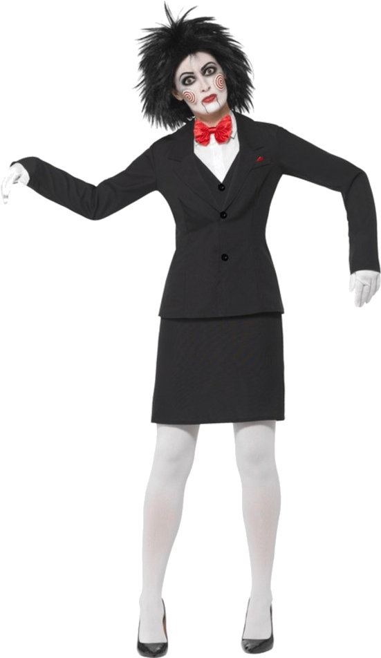 Saw Jigsaw Costume Clipart (600x951), Png Download