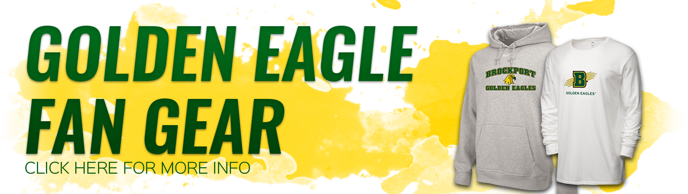 Golden Eagle Fan Gear - Brockport Golden Eagles Clipart (1416x400), Png Download
