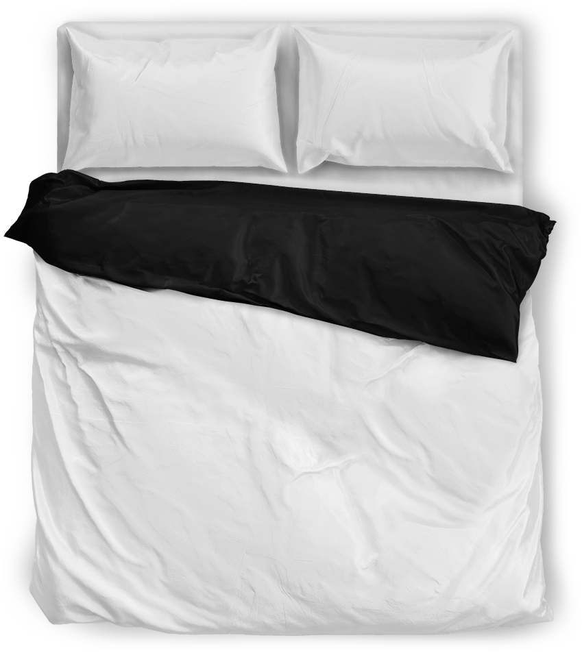 Bedding Set Comes With One Duvet Cover And Two Pillowcases - Bed Cover Top View Png Clipart (1024x1024), Png Download