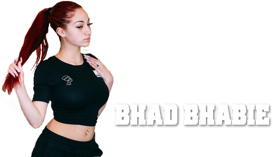 Clearart - Bhad Bhabie White Background Clipart (1000x562), Png Download