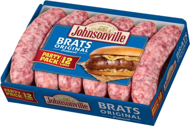Original Brats Party Pack - Johnsonville Brats Original Clipart (759x505), Png Download