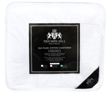 Triumph Hill 100% Mulberry Silk 100% Jacquard Cotton - Comforter Clipart (480x320), Png Download