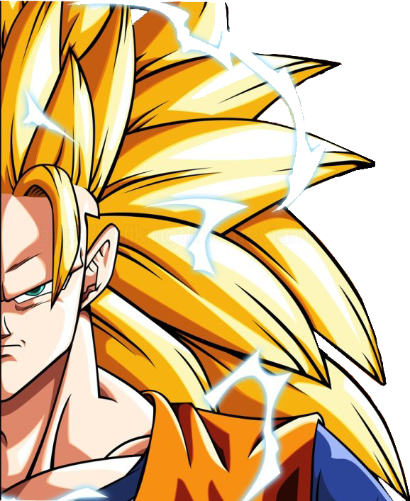 Goku Super Saiyan 3 Clipart (578x707), Png Download
