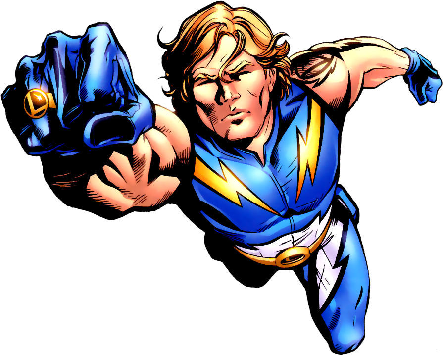 No Caption Provided No Caption Provided - Comic Lightning Lad Clipart (917x740), Png Download