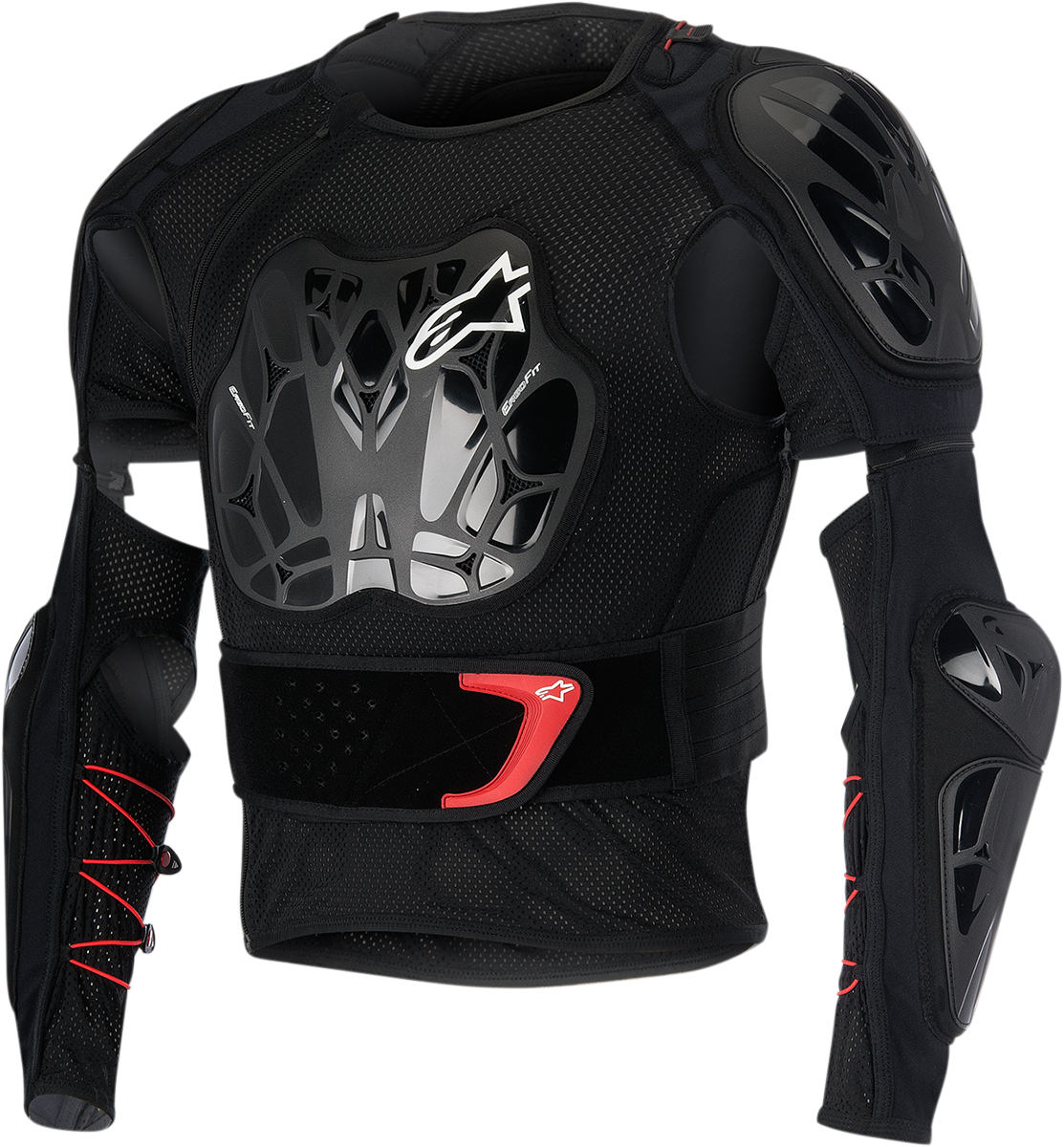 Alpinestars Black Unisex Textile Bionic Tech Off Road - Mesh Armoured Motorcycle Jacket Clipart (1113x1200), Png Download