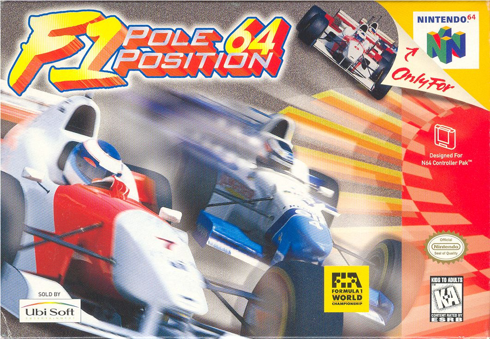 Details About F1 Pole Position N64 - N64 F1 Pole Position 64 Clipart (1000x1000), Png Download