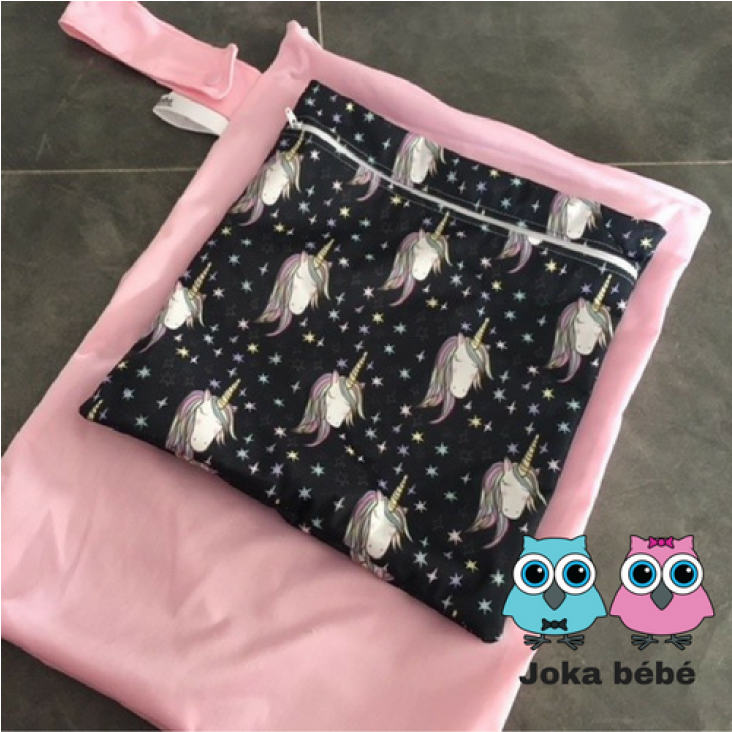 Pink Unicorn Double Wetbag - Coin Purse Clipart (1300x731), Png Download