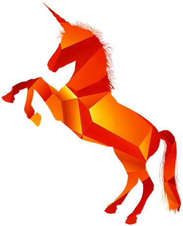 Unicorn Orange Pink Horse Flower Florist Narwhal - Silhouette Fairy Tale Png Clipart (960x480), Png Download