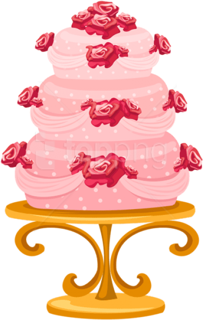 Download Cake With Roses Png Images Background - Happy Birthday My Aunty Clipart (480x706), Png Download