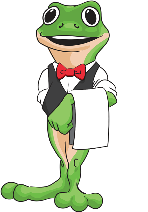 Frog Waiter Clip Art - Png Download (500x707), Png Download