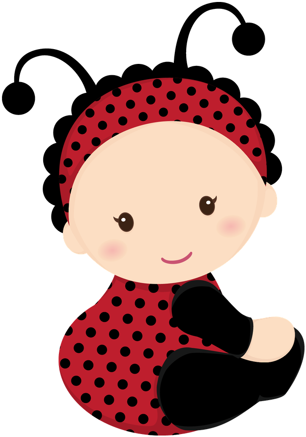 Bebê - Ladybug Baby Shower Clip Art - Png Download (900x900), Png Download