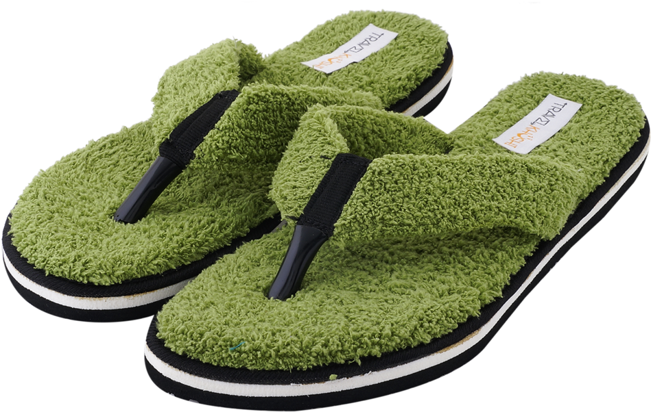 Travelkhushi Grass Memory Foam Flip Flops & Slippers Clipart (949x602), Png Download