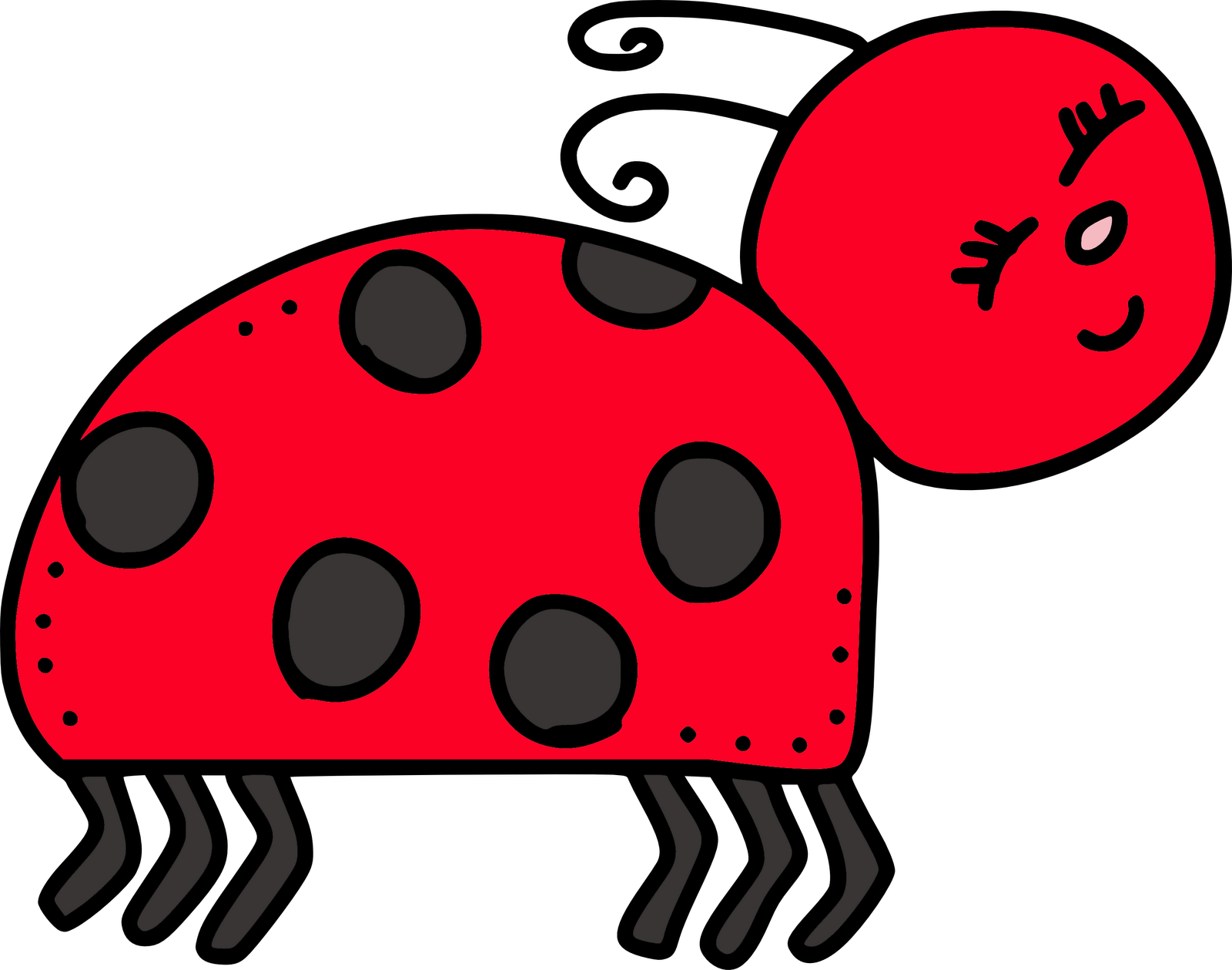 Cute Bug Clipart - Bug Clip Art - Png Download (1600x1259), Png Download