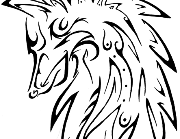 Wolf Tattoos Png Transparent Images - Transparent Wolf Tattoo Png Clipart (640x480), Png Download