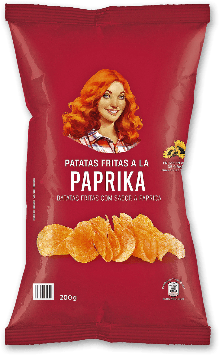 Batatas Fritas "paprica\ - Potato Chip Clipart (1250x1250), Png Download