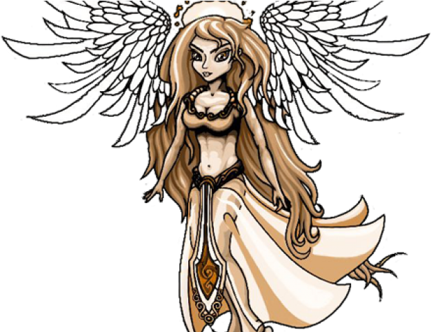 Angel Tattoos Png Transparent Images - Cartoon Clipart (640x480), Png Download