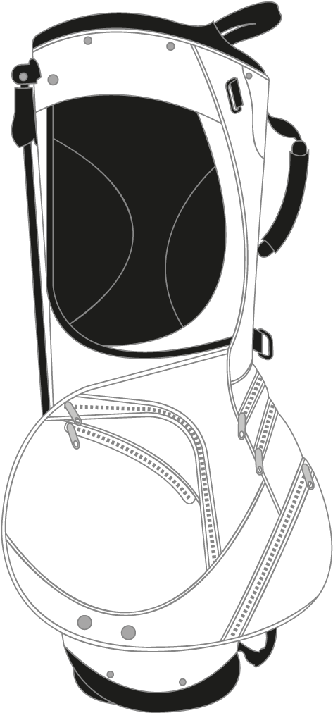 Mr 17 Den Caddy - Golf Bag Clipart (1250x1250), Png Download