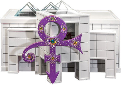 Here's Prince's Amazing Custom Urn And Lemmy's And - Prince Urn At Paisley Park Clipart (640x486), Png Download