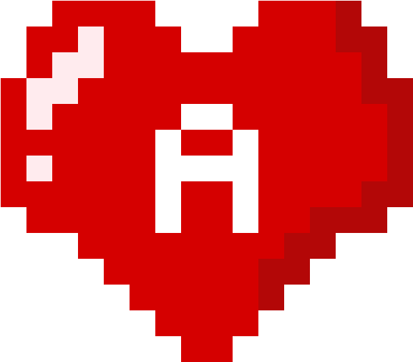Ace Of Hearts Png - Xbox A Button Pixel Clipart (593x519), Png Download