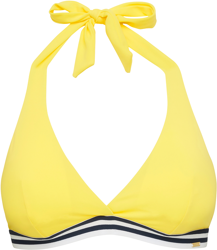 Triangle Bikini Bra Yellow - Brassiere Clipart (888x888), Png Download