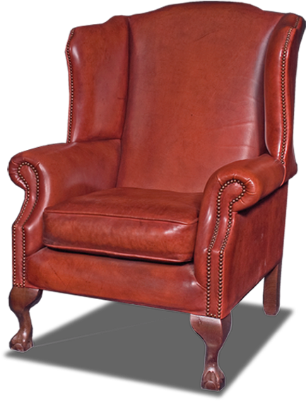 Wing Chair Png Pic - Club Chair Clipart (850x567), Png Download