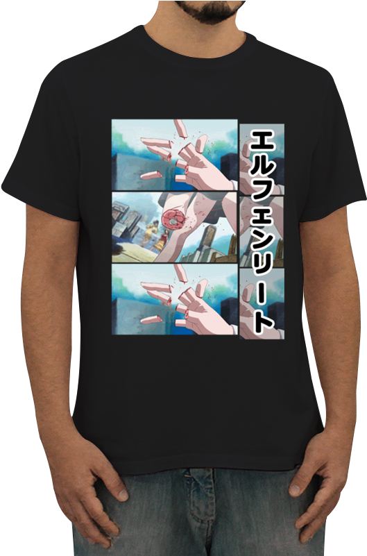 Camiseta Elfen Lied De Cyber Sapiensna - Anime Clipart (529x801), Png Download